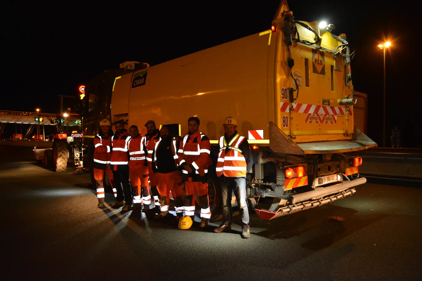 Sécurité des équipes sur chantier nocturne